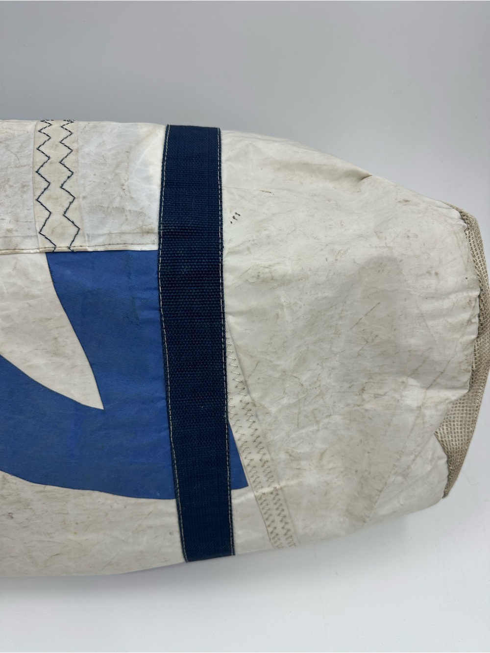 Navy & White Sailcloth Duffel Bag - Picture 9 of 16